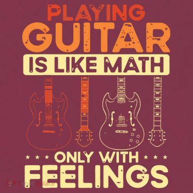 Playing Guitar Is Like Math Only With Feelings Guitar 16oz Travel Tumbler