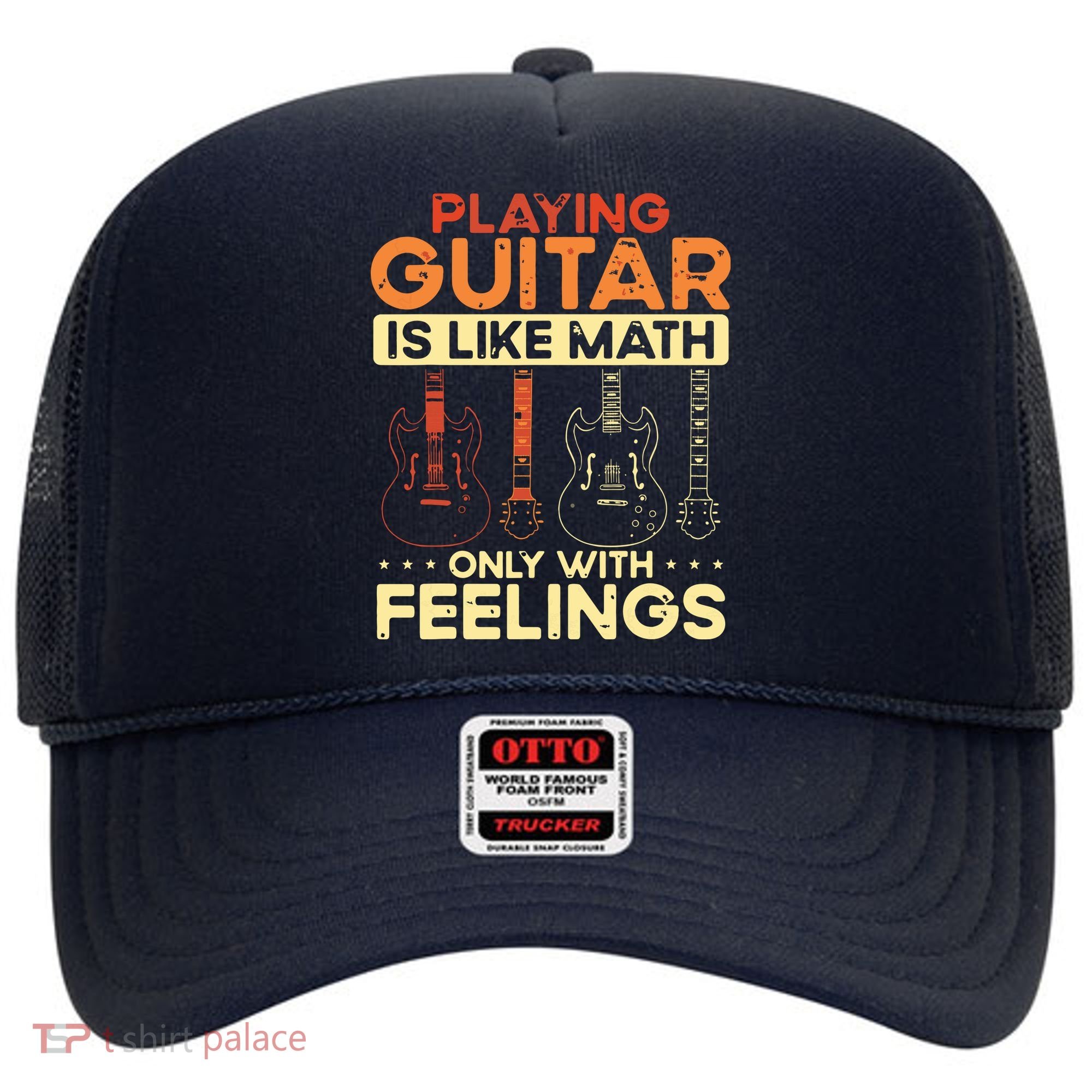 Playing Guitar Is Like Math Only With Feelings Guitar Hat