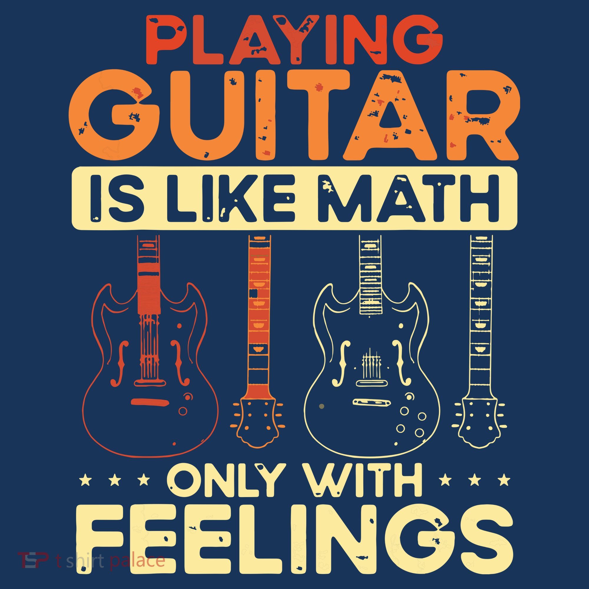 Playing Guitar Is Like Math Only With Feelings Guitar Tank Top