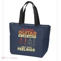 Playing Guitar Is Like Math Only With Feelings Guitar Tote Bag thumb 3