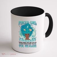 Pisces Girl Knows More Than She Says Coffee Mug thumb 1