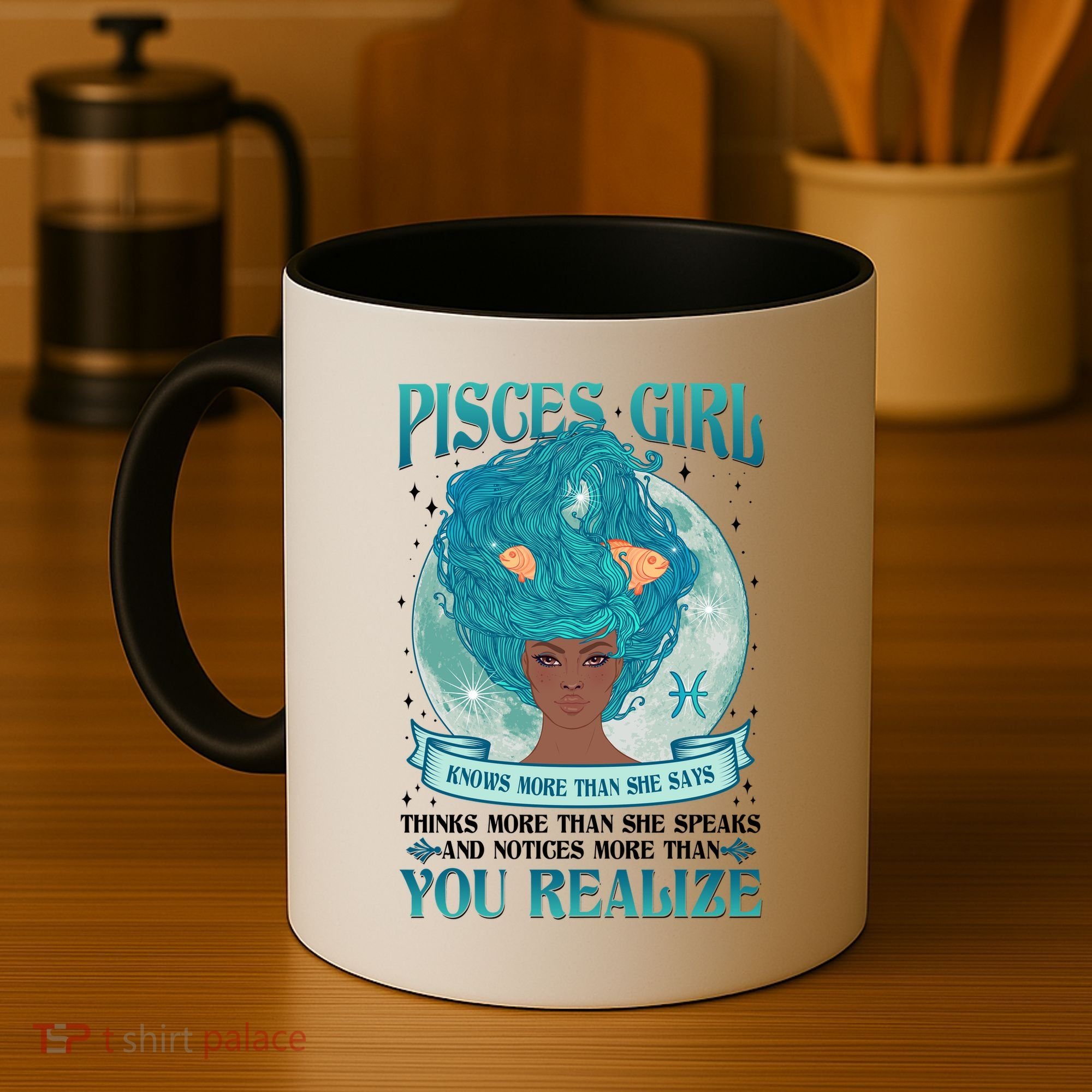 Pisces Girl Knows More Than She Says Coffee Mug