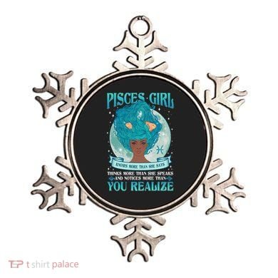 Pisces Girl Knows More Than She Says Ornament