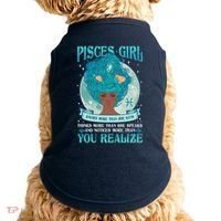 Pisces Girl Knows More Than She Says Doggie Tank thumb 0