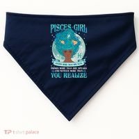 Pisces Girl Knows More Than She Says USA-Made Doggie Bandana thumb 0