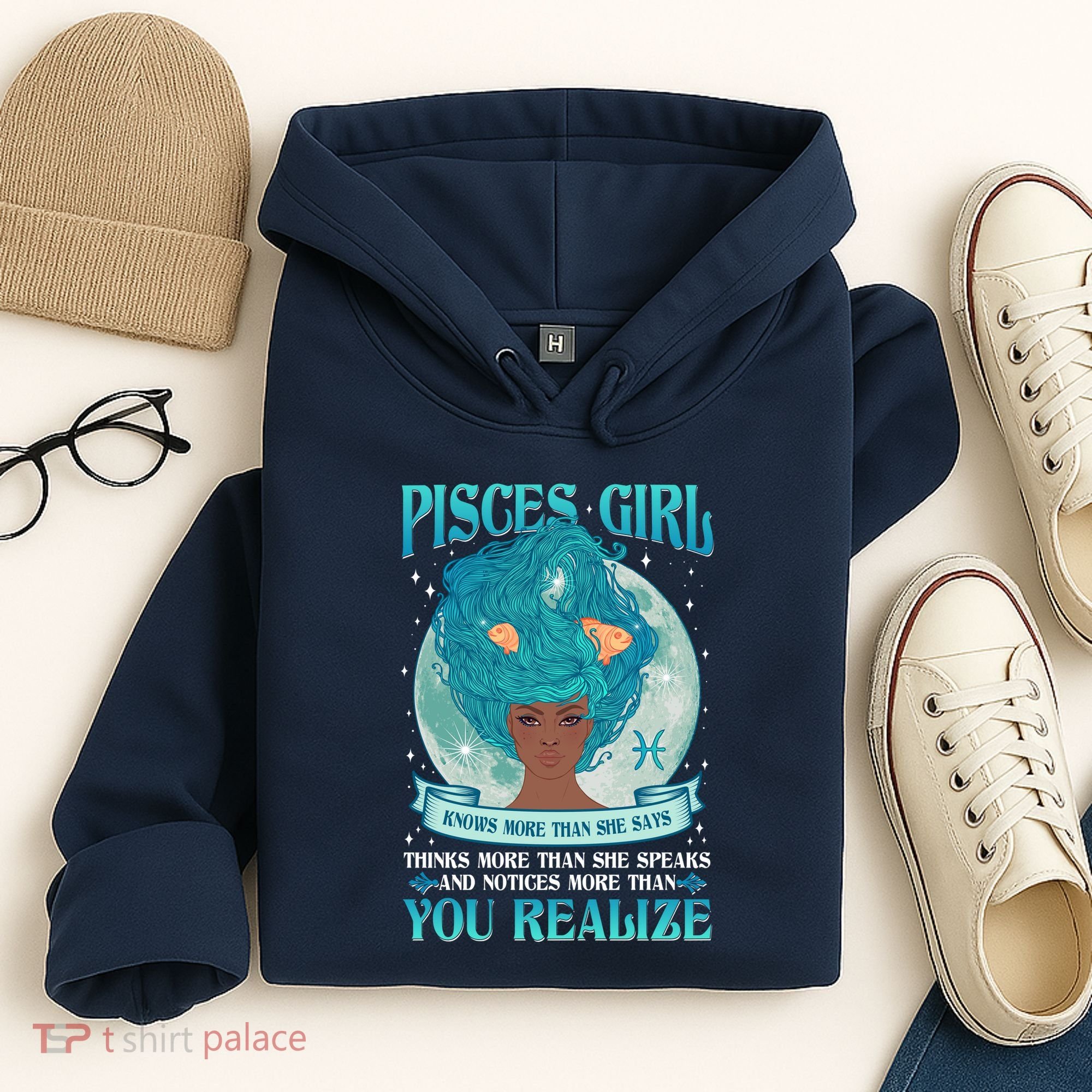 Pisces Girl Knows More Than She Says Hoodie