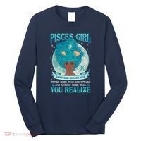 Pisces Girl Knows More Than She Says Long Sleeve Shirt thumb 0