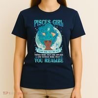 Pisces Girl Knows More Than She Says T-Shirt thumb 4