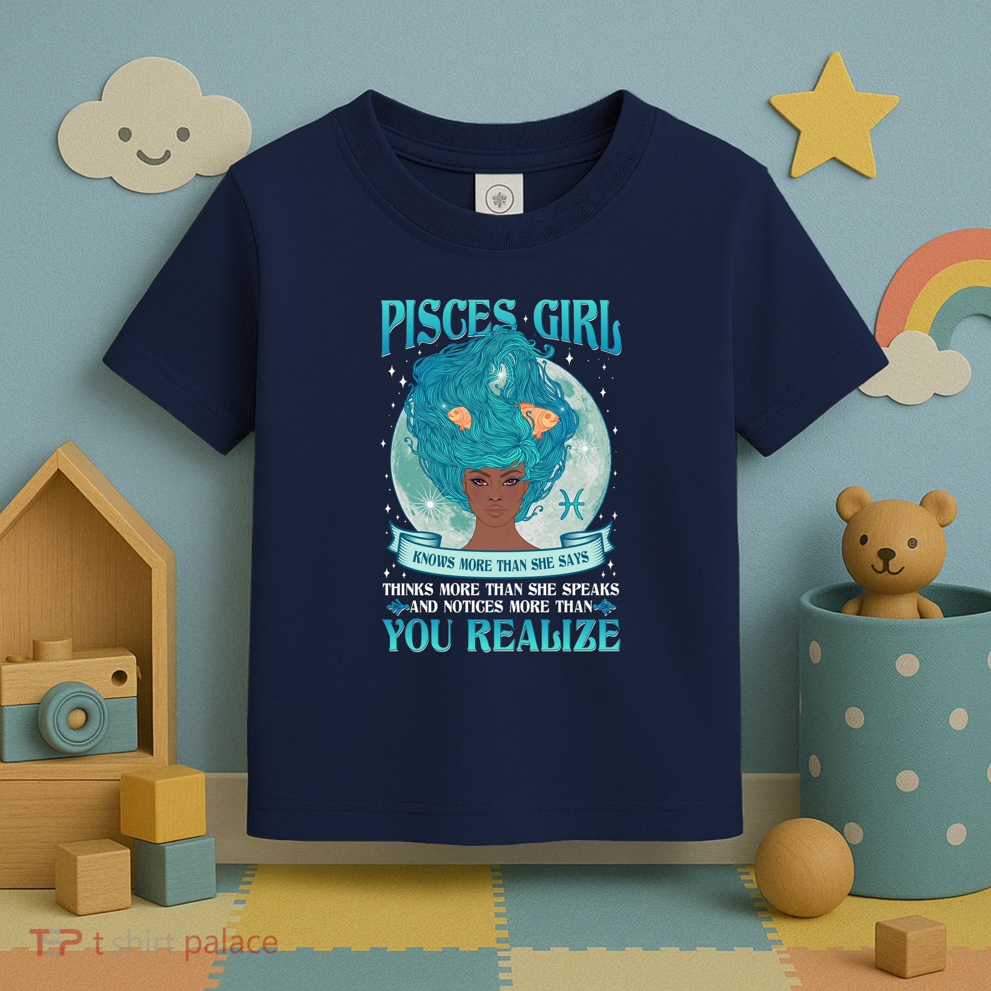 Pisces Girl Knows More Than She Says Toddler T-Shirt