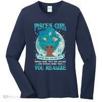Pisces Girl Knows More Than She Says Women's Long Sleeve Shirt thumb 0