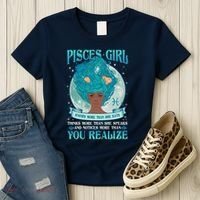 Pisces Girl Knows More Than She Says Women's T-Shirt thumb 3