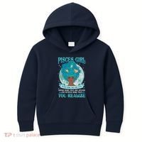 Pisces Girl Knows More Than She Says Kids Hoodie thumb 0