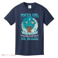 Pisces Girl Knows More Than She Says Kids T-Shirt thumb 0