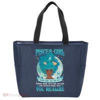 Pisces Girl Knows More Than She Says Tote Bag thumb 0