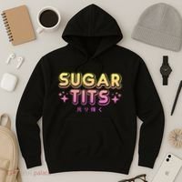 Pastel Goth Kawaii T Sugar Tits Sarcastic Gift Hoodie thumb 3