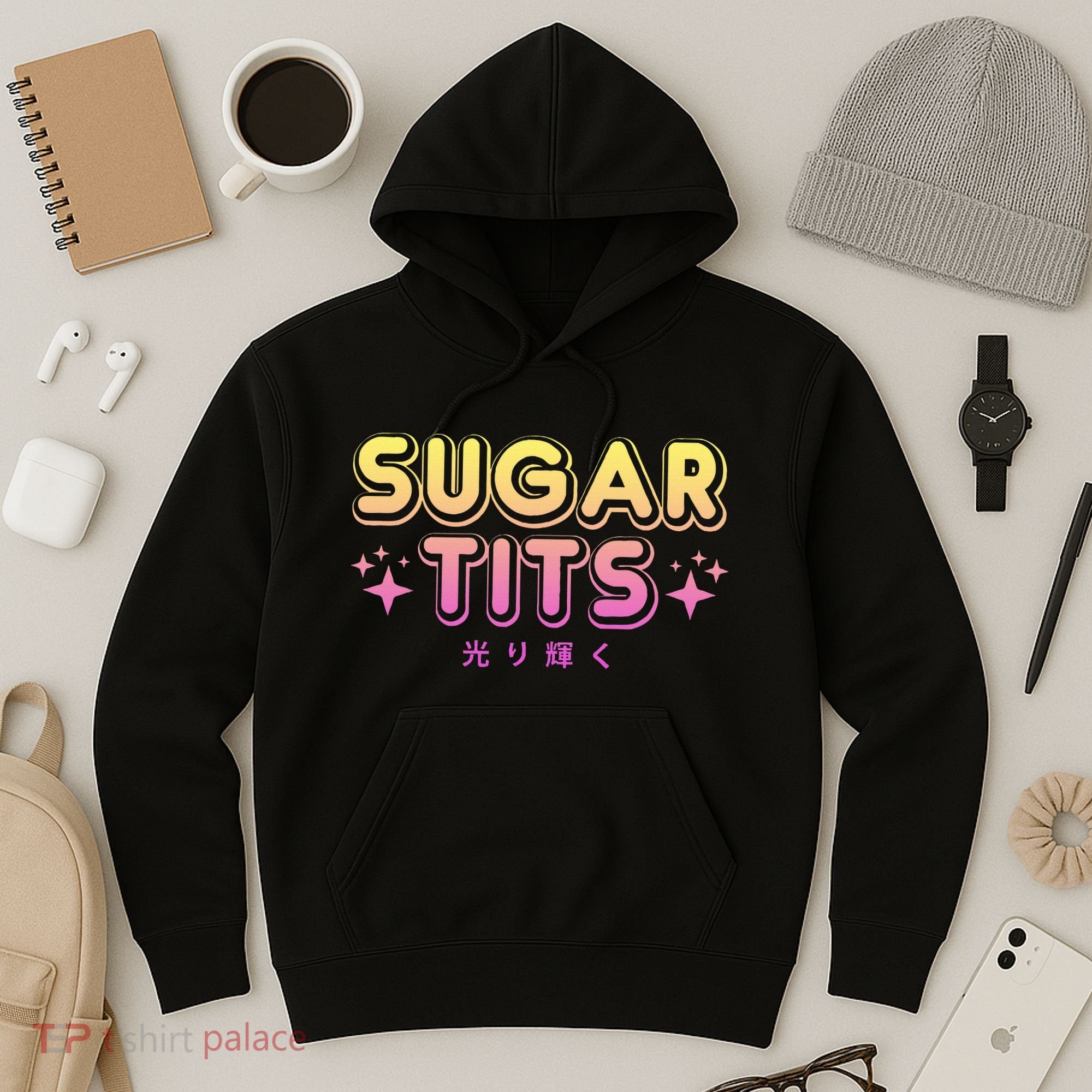 Pastel Goth Kawaii T Sugar Tits Sarcastic Gift Hoodie