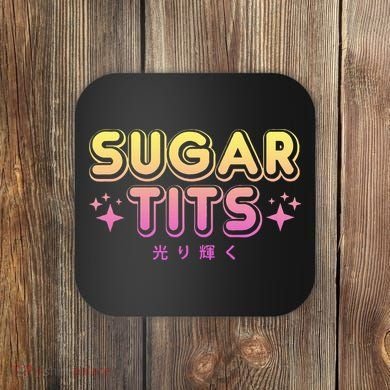 Pastel Goth Kawaii T Sugar Tits Sarcastic Gift Coaster