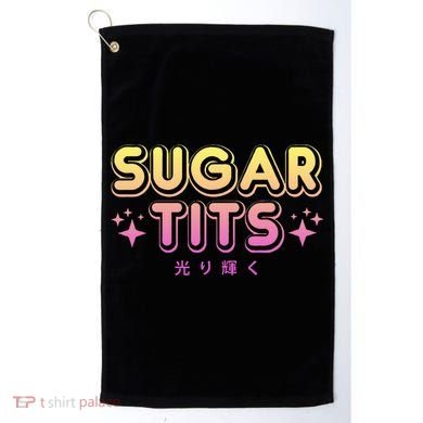 Pastel Goth Kawaii T Sugar Tits Sarcastic Gift Golf Towel