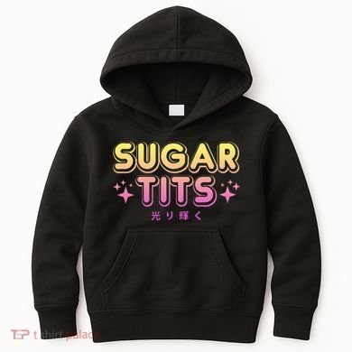 Pastel Goth Kawaii T Sugar Tits Sarcastic Gift Kids Hoodie