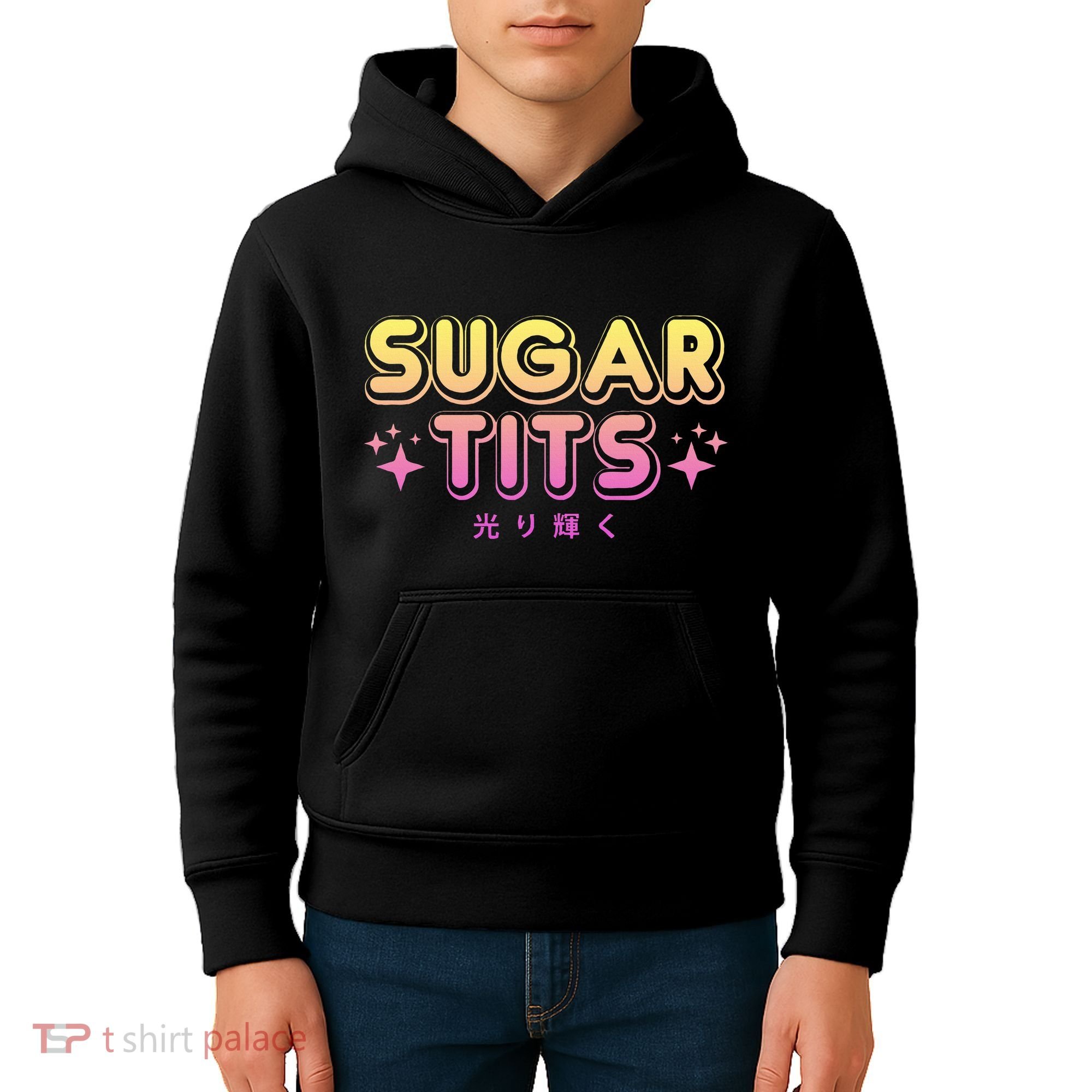 Pastel Goth Kawaii T Sugar Tits Sarcastic Gift Kids Hoodie