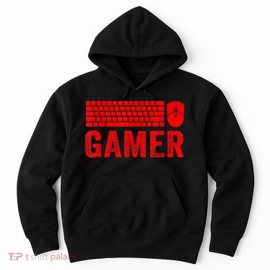 PC Gaming Keyboard Mouse WASD For Computer Gamers Hoodie
