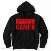 PC Gaming Keyboard Mouse WASD For Computer Gamers Hoodie thumb 0