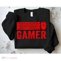 PC Gaming Keyboard Mouse WASD For Computer Gamers Sweatshirt thumb 2