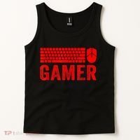 PC Gaming Keyboard Mouse WASD For Computer Gamers Tank Top thumb 2