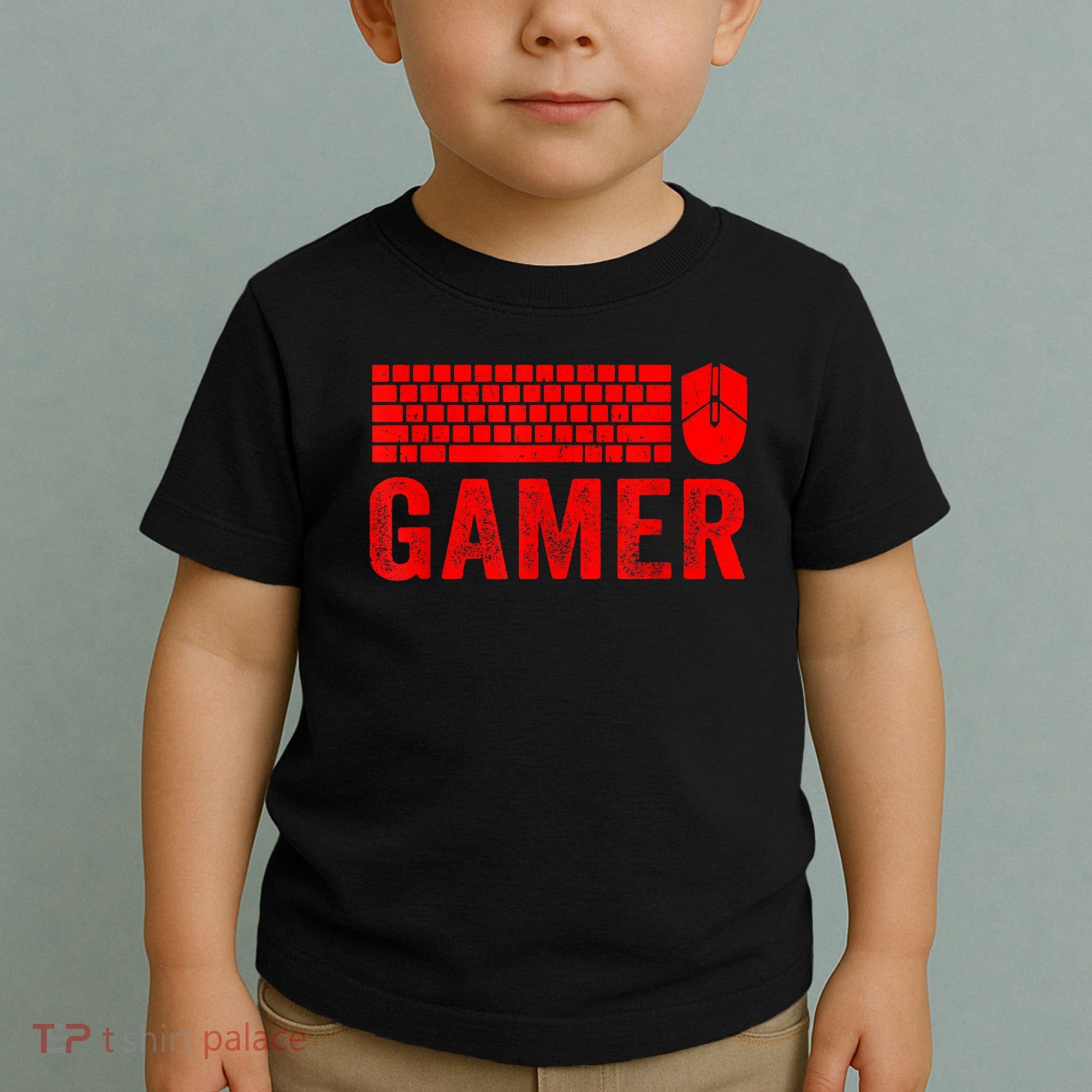 PC Gaming Keyboard Mouse WASD For Computer Gamers Toddler T-Shirt