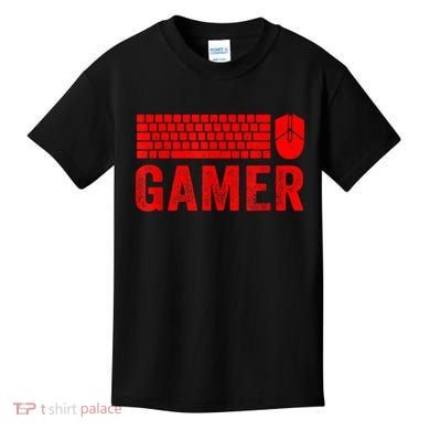 PC Gaming Keyboard Mouse WASD For Computer Gamers Kids T-Shirt