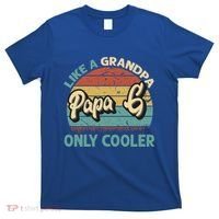 Papa G Like A Grandpa Only Cooler Vintage Dad Fathers Day Cute Gift T-Shirt thumb 0