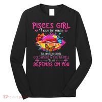 Pisces Girl Lips February March Queen Birthday Zodiac Long Sleeve Shirt thumb 0