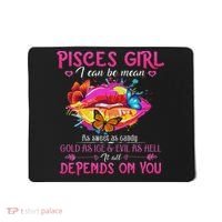 Pisces Girl Lips February March Queen Birthday Zodiac Mousepad thumb 0