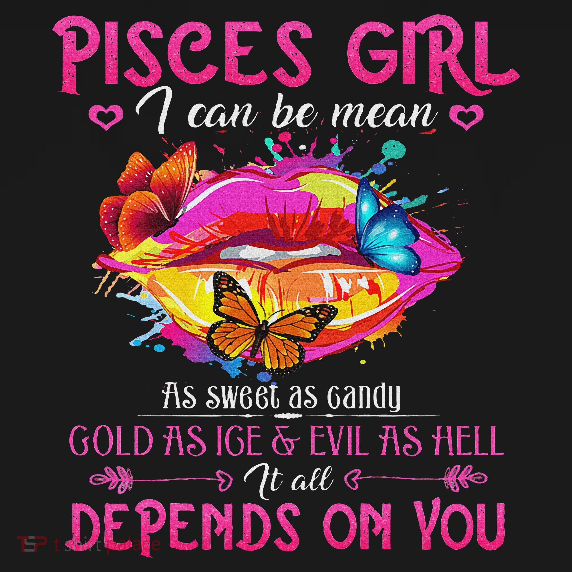 Pisces Girl Lips February March Queen Birthday Zodiac Mousepad