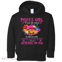 Pisces Girl Lips February March Queen Birthday Zodiac Toddler Hoodie thumb 0