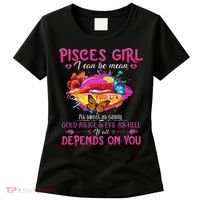 Pisces Girl Lips February March Queen Birthday Zodiac Women's T-Shirt thumb 0