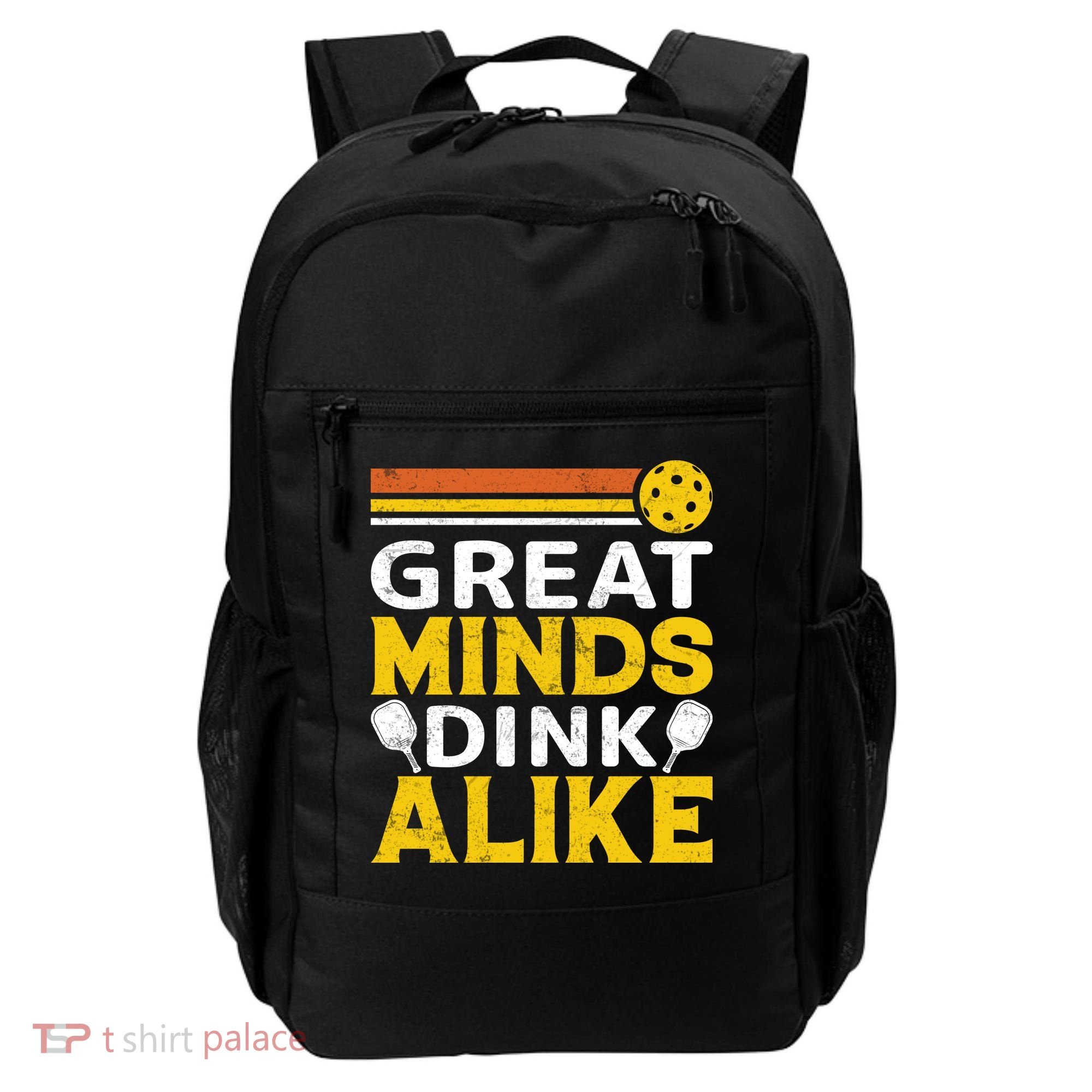 Pickleball Great Minds Drink Alike Pickleball Gift Backpack