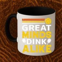 Pickleball Great Minds Drink Alike Pickleball Gift Coffee Mug thumb 2