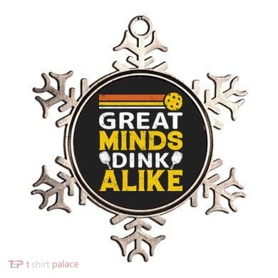 Pickleball Great Minds Drink Alike Pickleball Gift Ornament