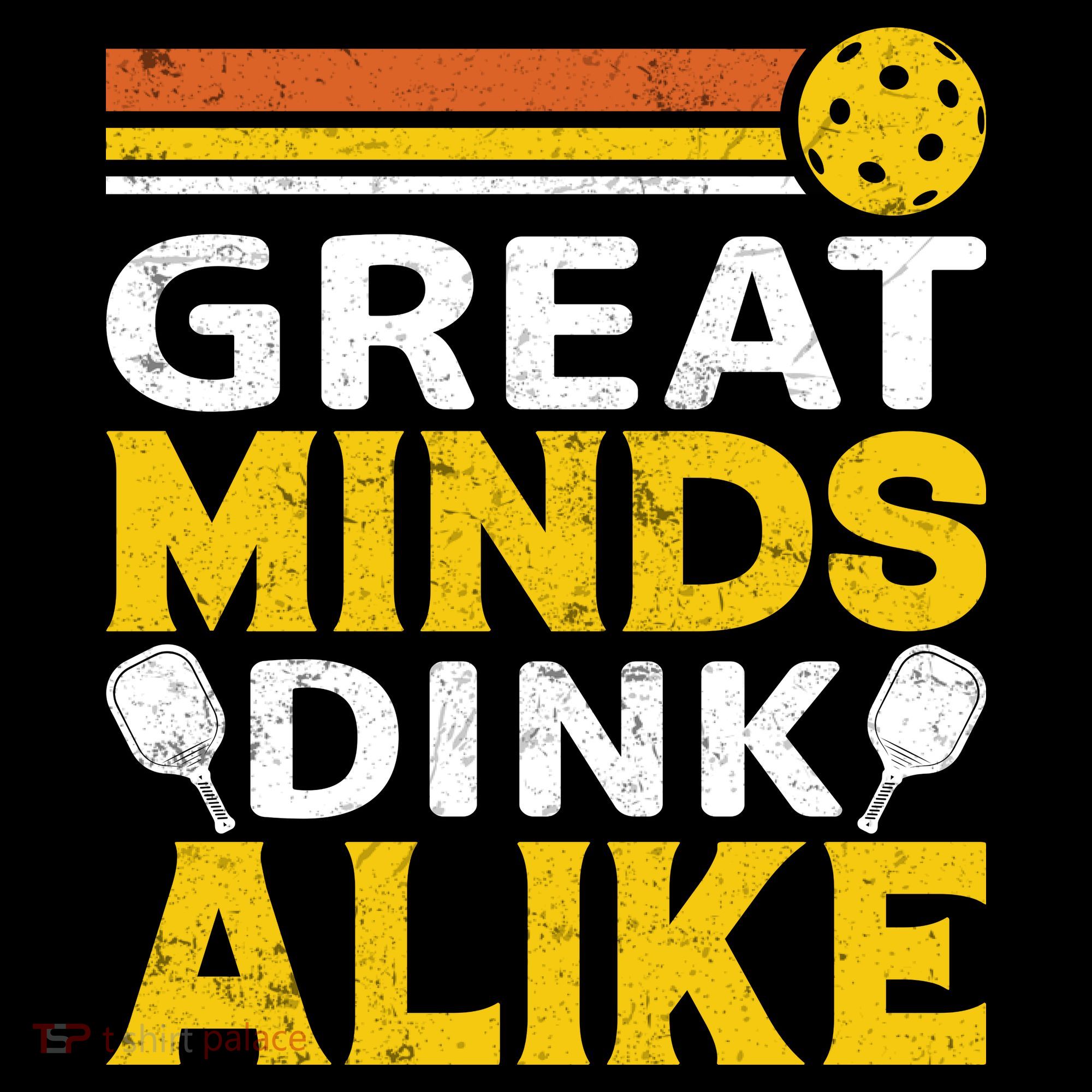 Pickleball Great Minds Drink Alike Pickleball Gift Ornament