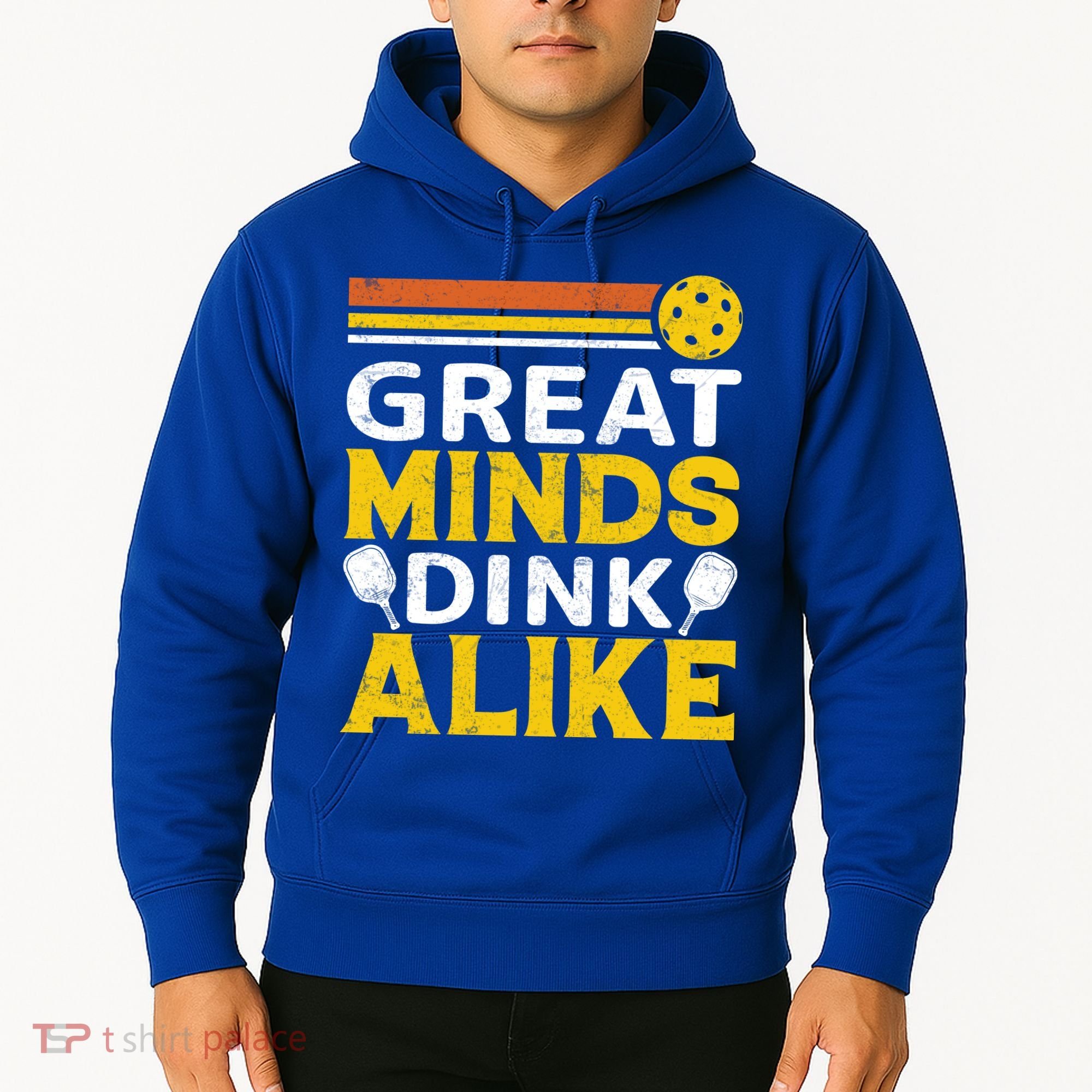 Pickleball Great Minds Drink Alike Pickleball Gift Hoodie