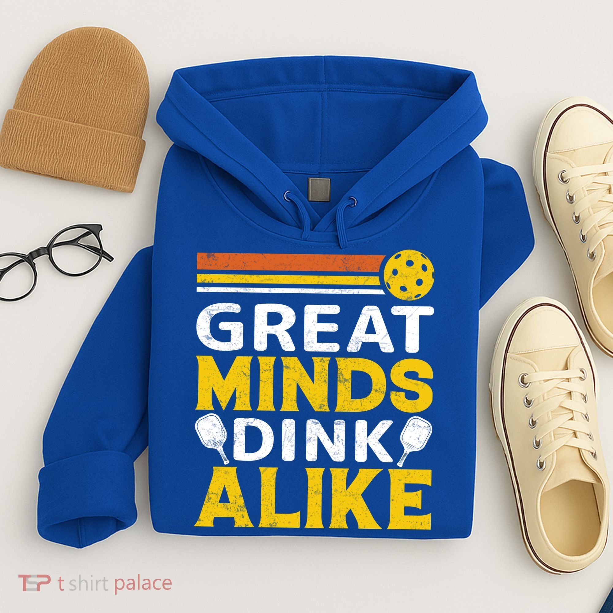 Pickleball Great Minds Drink Alike Pickleball Gift Hoodie