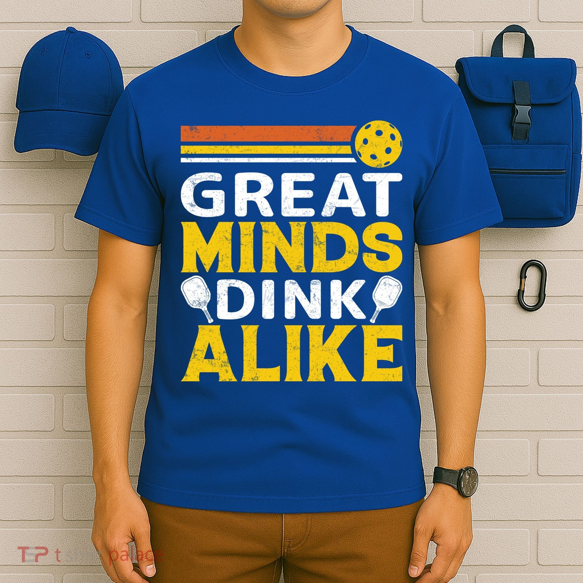 Pickleball Great Minds Drink Alike Pickleball Gift T-Shirt
