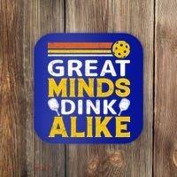 Pickleball Great Minds Drink Alike Pickleball Gift Coaster thumb 0