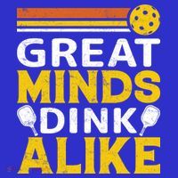 Pickleball Great Minds Drink Alike Pickleball Gift Mousepad thumb 1