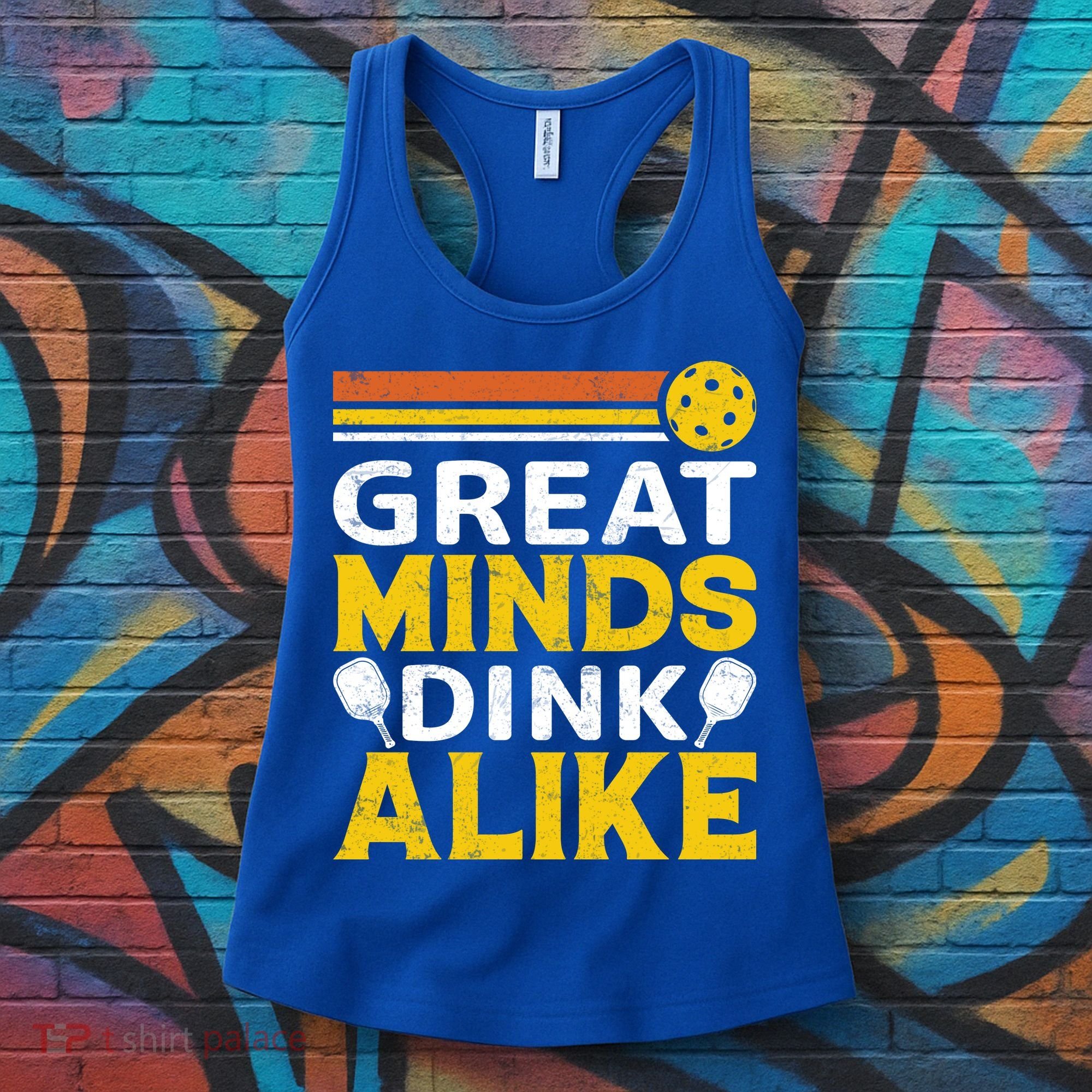 Pickleball Great Minds Drink Alike Pickleball Gift Women's Tank Top