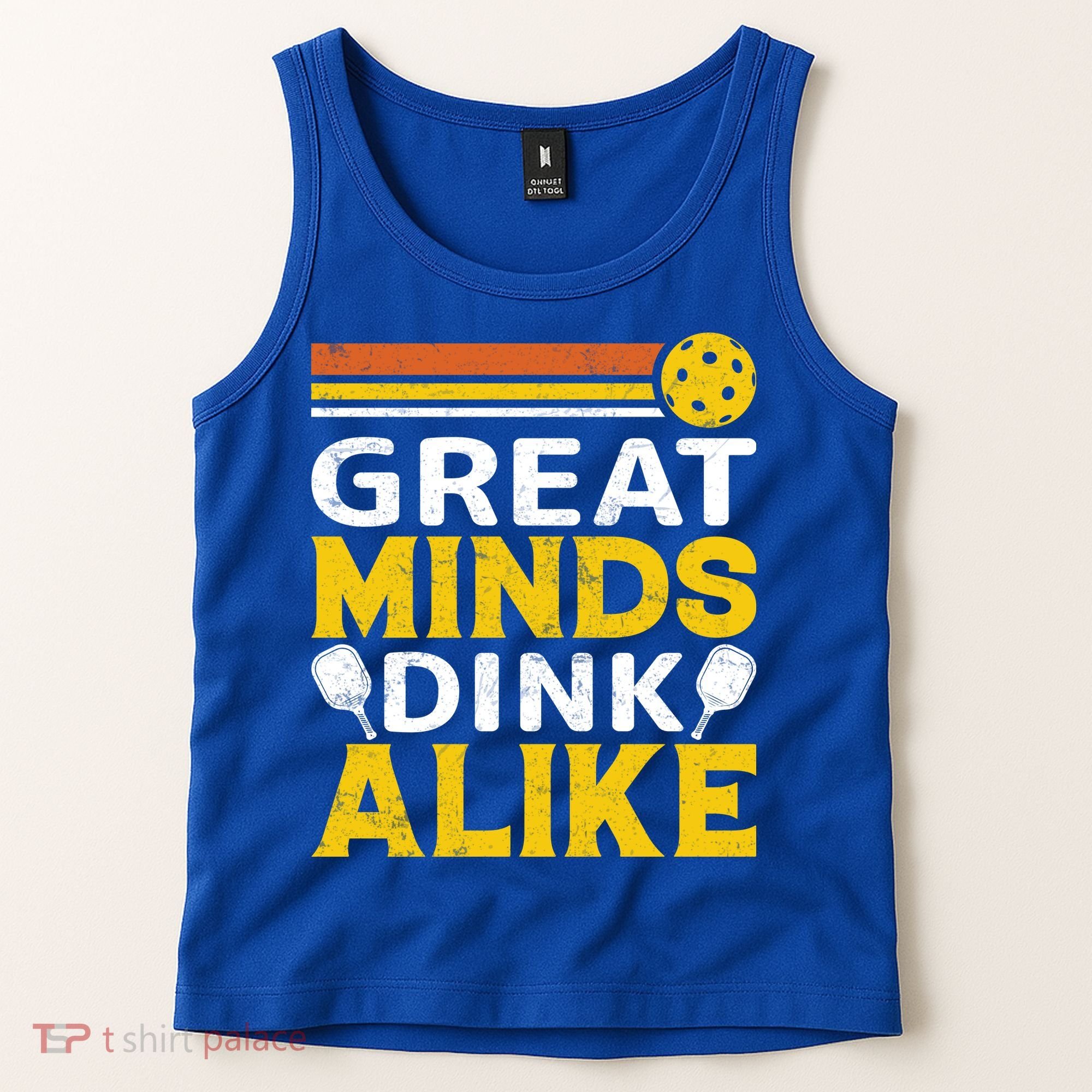 Pickleball Great Minds Drink Alike Pickleball Gift Tank Top