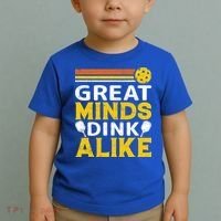Pickleball Great Minds Drink Alike Pickleball Gift Toddler T-Shirt thumb 2