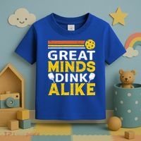 Pickleball Great Minds Drink Alike Pickleball Gift Toddler T-Shirt thumb 3