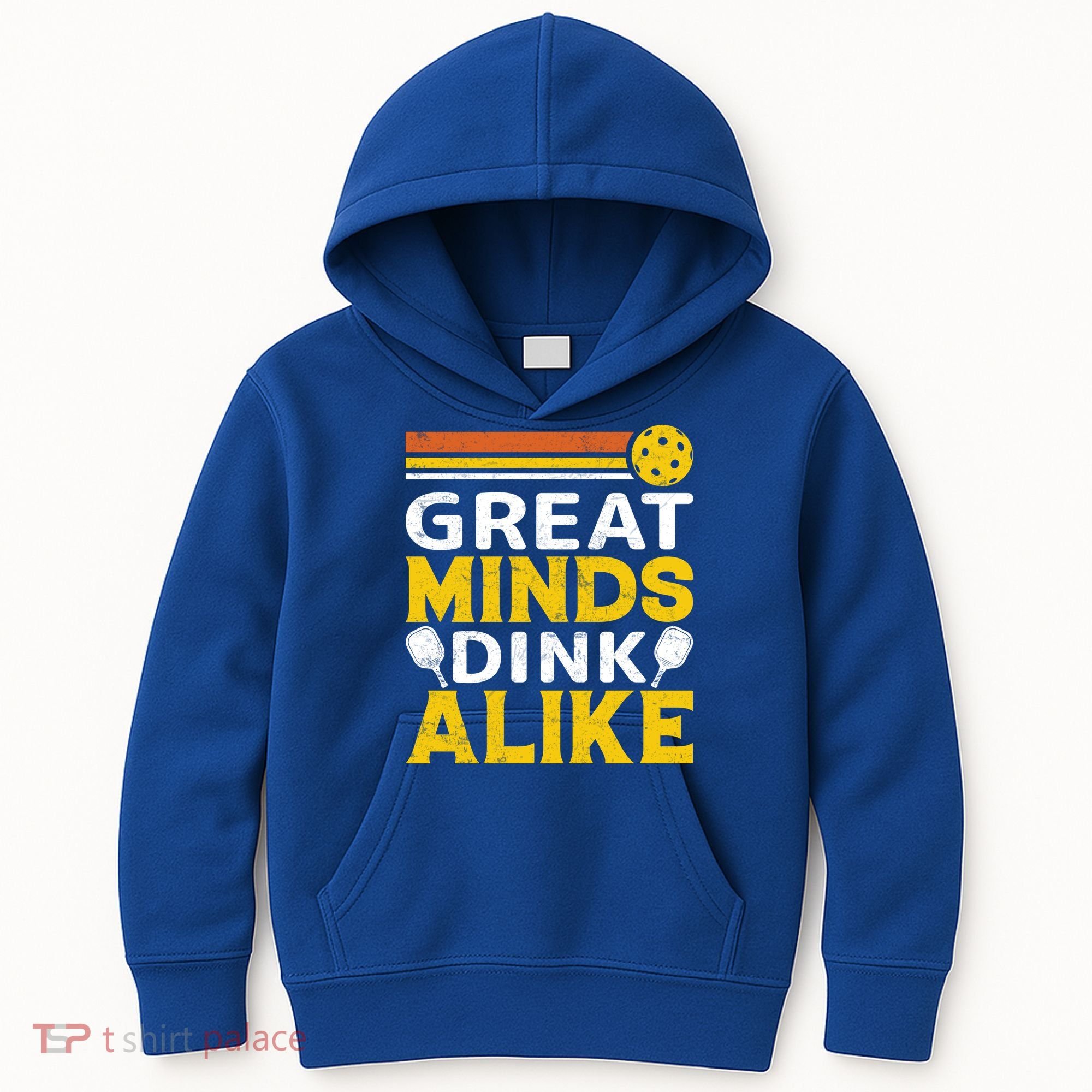 Pickleball Great Minds Drink Alike Pickleball Gift Kids Hoodie